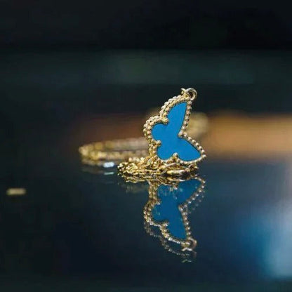 [CharmAmor]BUTTERFLY TURQUOISE BUTTERFLY BRACELET