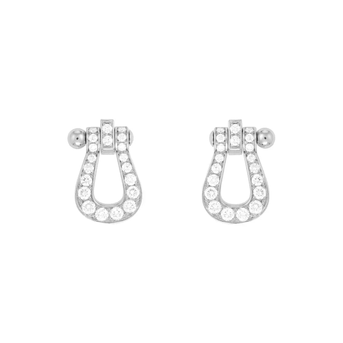 [CharmAmor]FORCE 10 FULL DIAMOND STUD EARRINGS MINI MODEL
