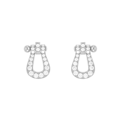 [CharmAmor]FORCE 10 FULL DIAMOND STUD EARRINGS MINI MODEL