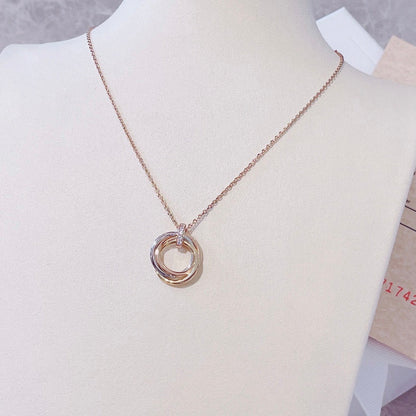 [CharmAmor]TRINITY NECKLACE GOLD  DIAMONDS