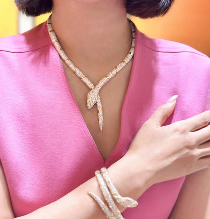 [CharmAmor]HAUTE COUTURE GOLD SERPENTI NECKLACE