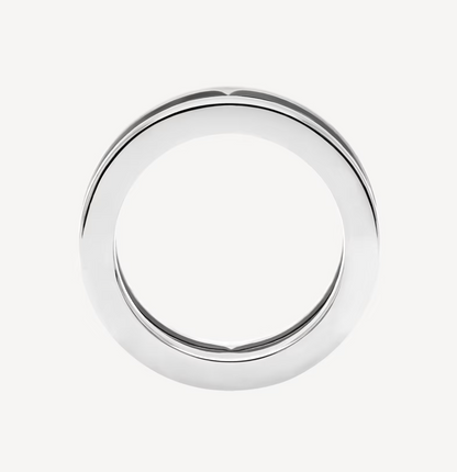 [CharmAmor]ZERO 1 ONE-BAND WITH OPENWORK LOGO SPIRAL RING