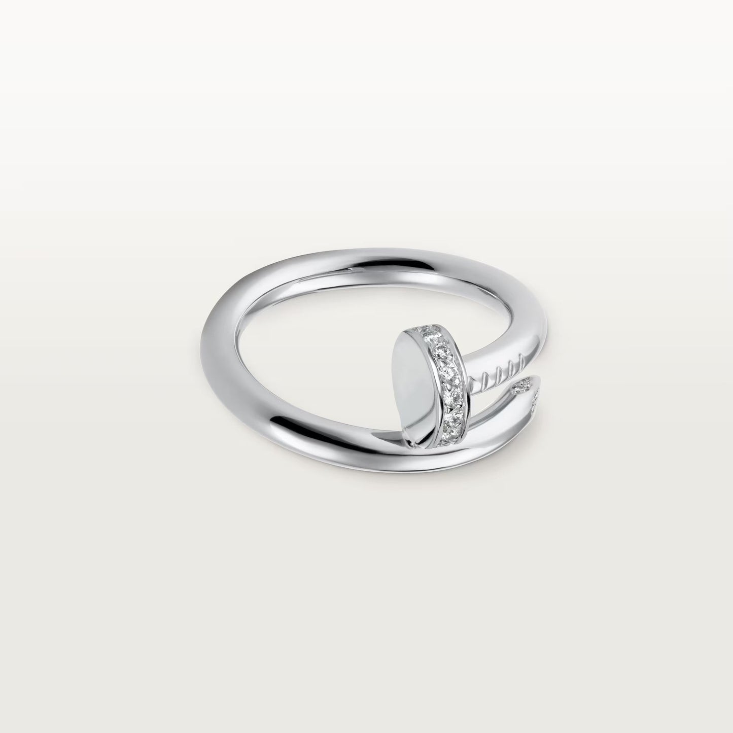 [CharmAmor]JUSTE RING 2.6MM HALF DIAMOND