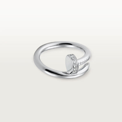 [CharmAmor]JUSTE RING 2.6MM HALF DIAMOND