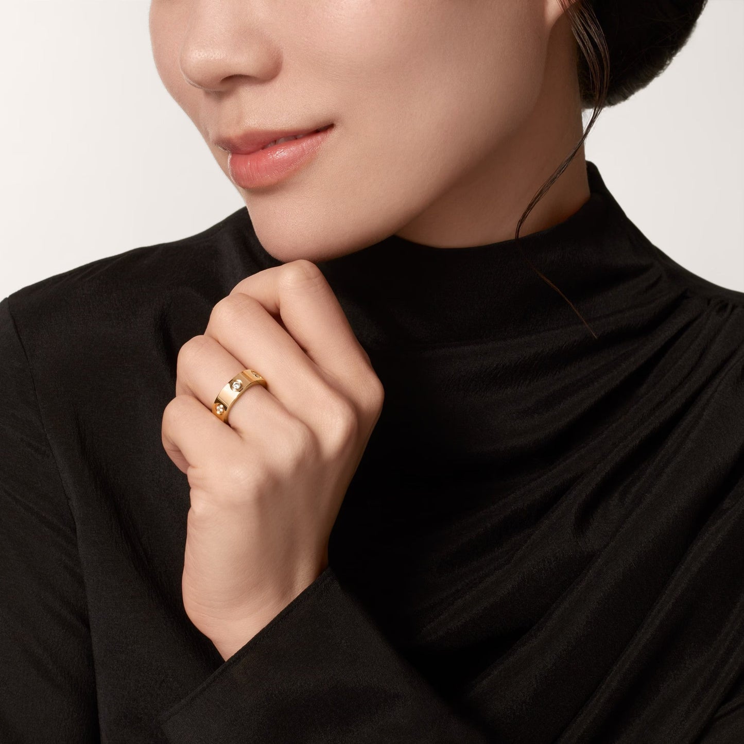 [CharmAmor]LOVE 5.5MM 6 DIAMOND RING