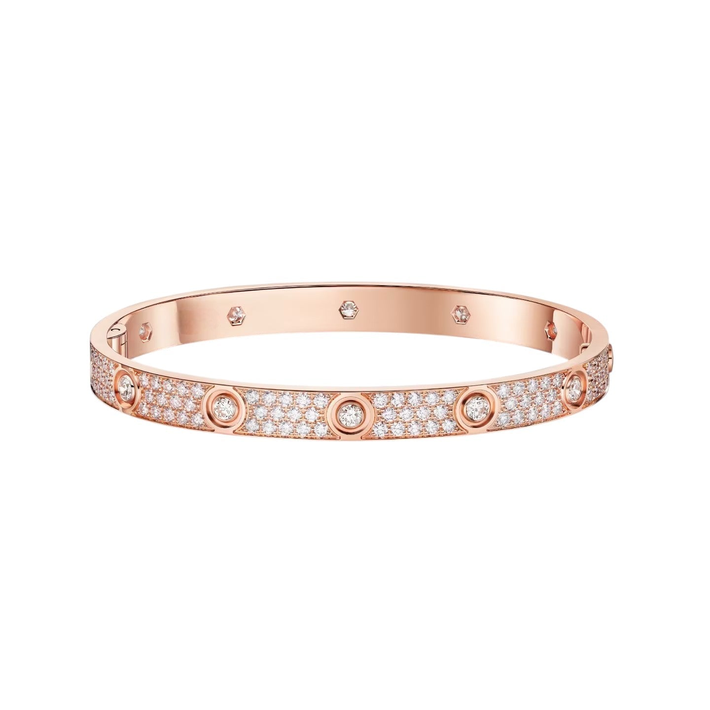 [CharmAmor]LOVE BRACELET 6.1MM DIAMOND-PAVED 10 BIG DIAMONDS
