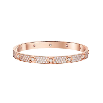 [CharmAmor]LOVE BRACELET 6.1MM DIAMOND-PAVED 10 BIG DIAMONDS