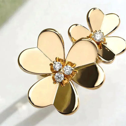 [CharmAmor]CLOVER COMOS GOLD DIAMOND RING