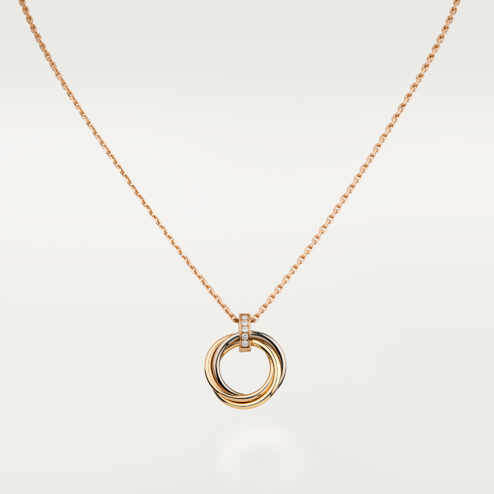 [CharmAmor]TRINITY NECKLACE GOLD  DIAMONDS