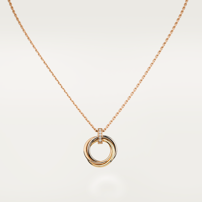 [CharmAmor]TRINITY NECKLACE GOLD  DIAMONDS