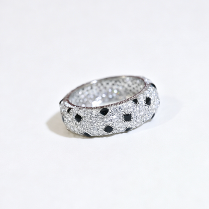 [CharmAmor]PANTHERE SPOTTED FULL DIAMOND RING