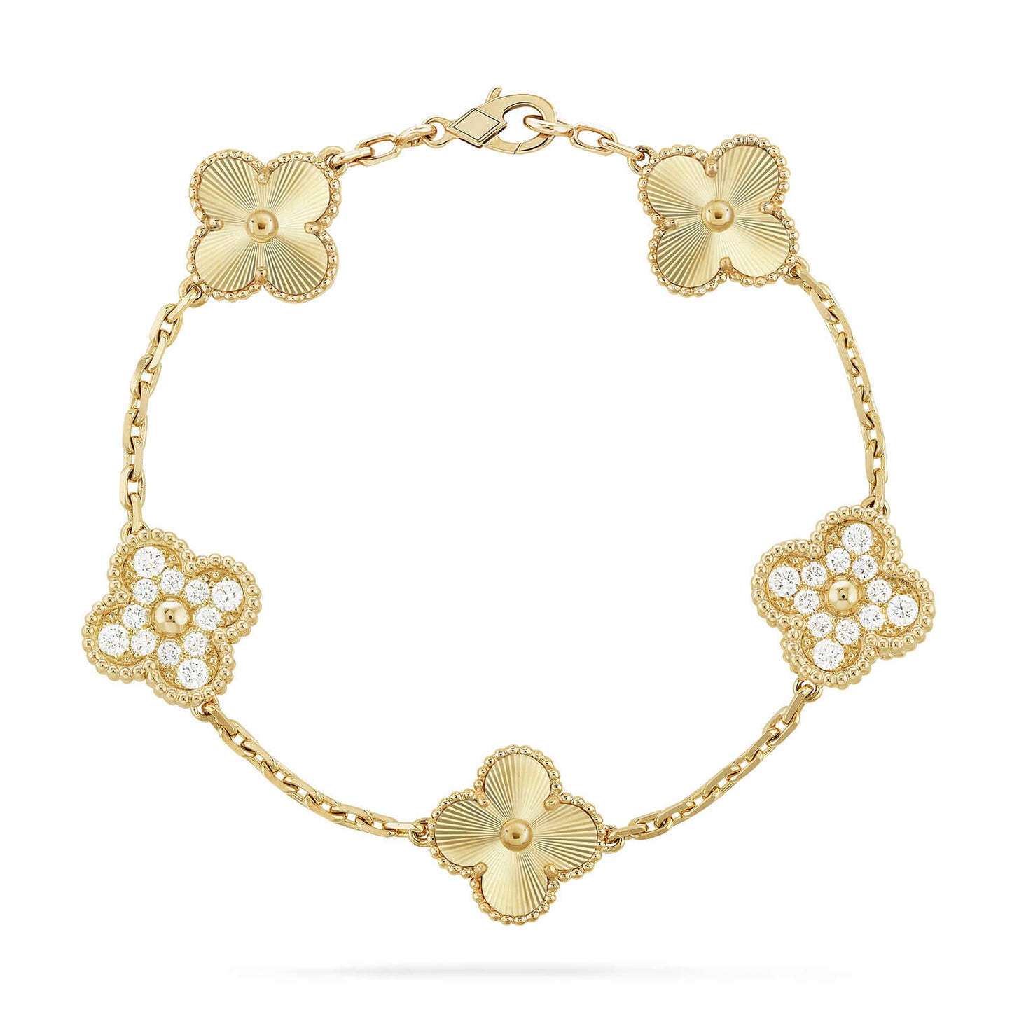 [CharmAmor] CLOVER 5 MOTIF LASER BRACELET COLLECTION