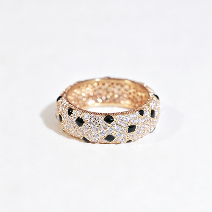 [CharmAmor]PANTHERE SPOTTED FULL DIAMOND RING