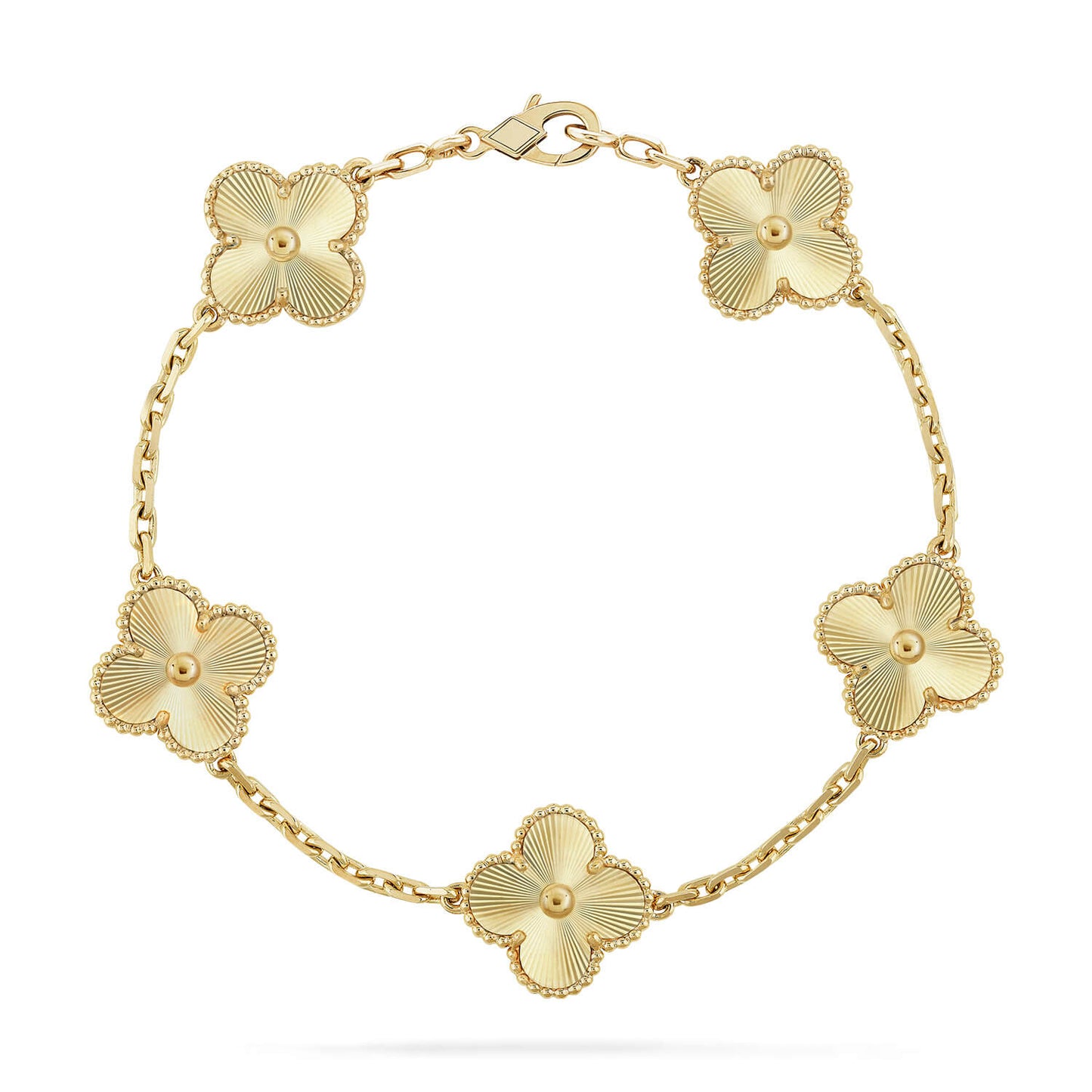 [CharmAmor]CLOVER 5 FLOWERS LASER BRACELET