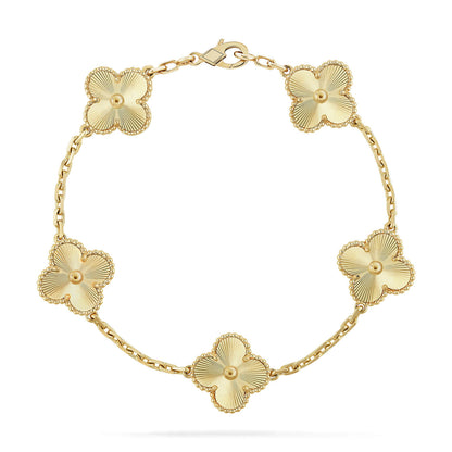 [CharmAmor]CLOVER 5 FLOWERS LASER BRACELET