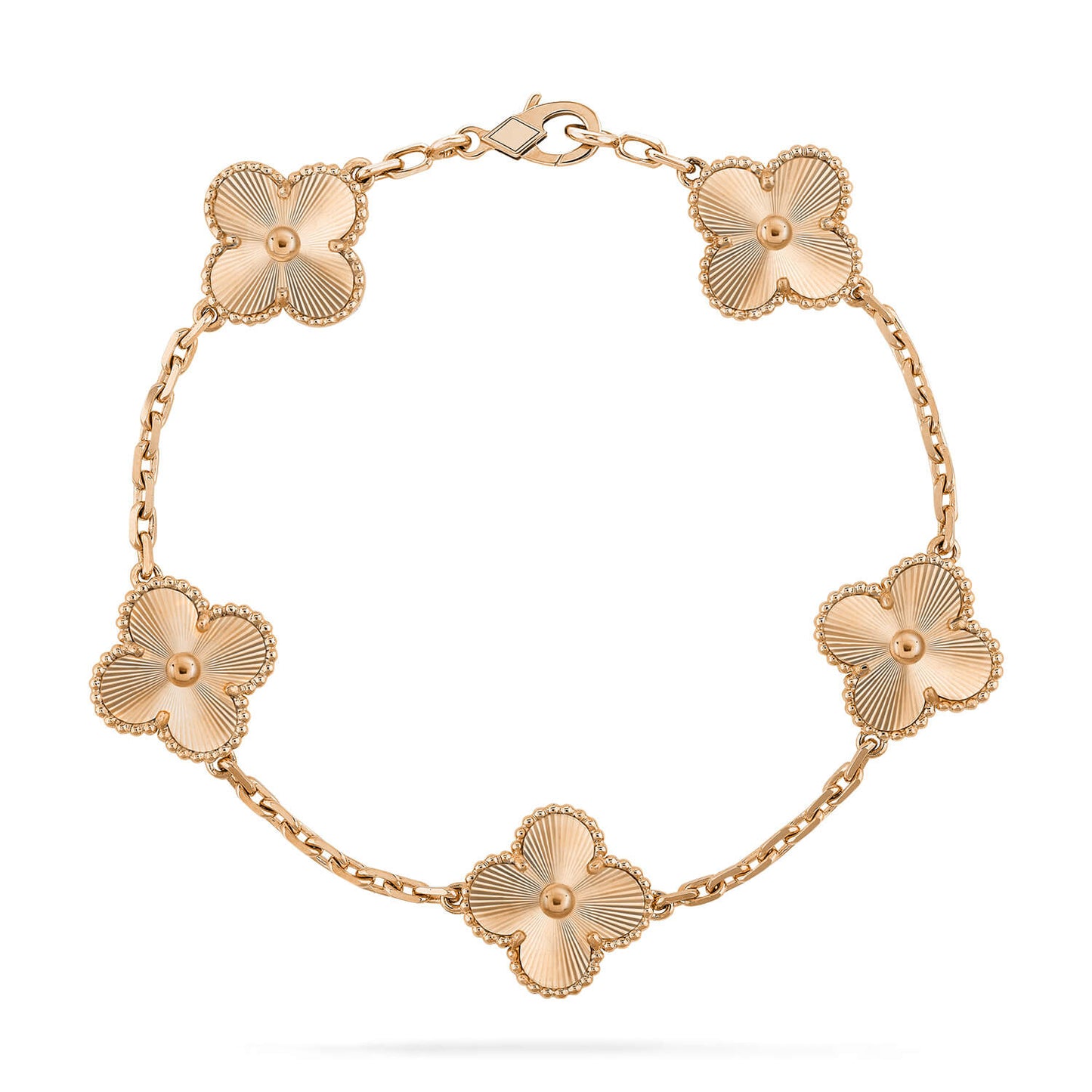 [CharmAmor]CLOVER 5 FLOWERS LASER BRACELET