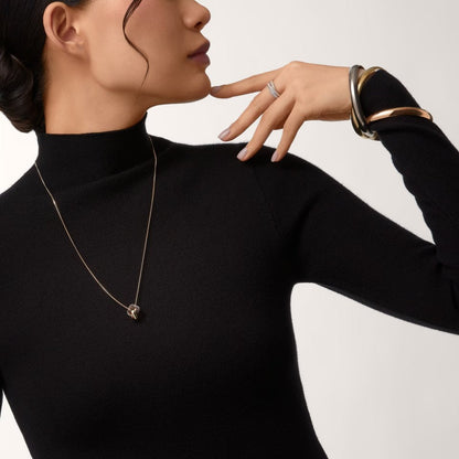 [CharmAmor]TRINITY CUSHION NECKLACE COLLECTION