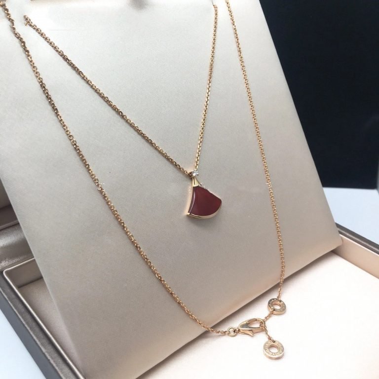 [CharmAmor]DREAM NECKLACE CARNELIAN 1 DIAMOND