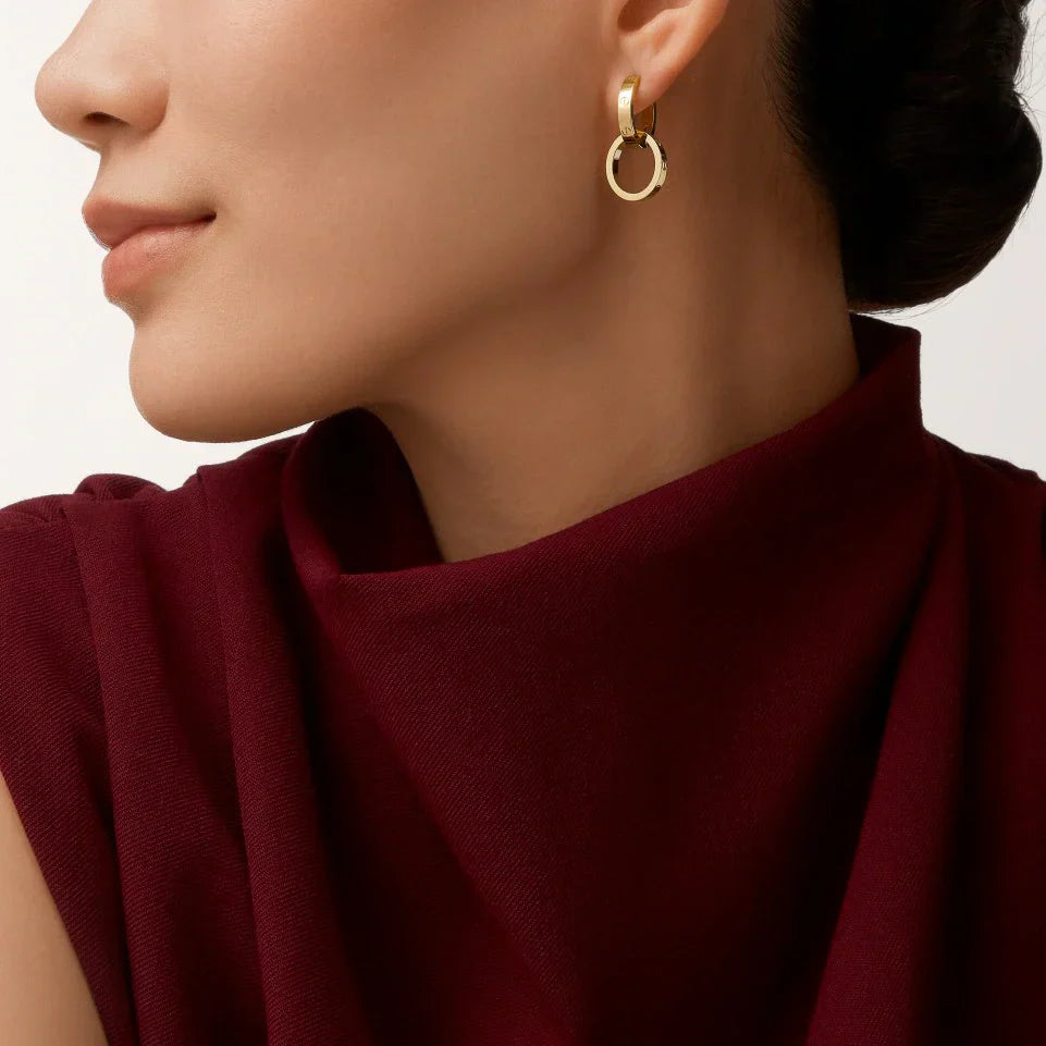 [CharmAmor]LOVE 3.3MM DANGLE EARRINGS
