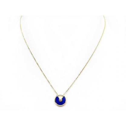 [CharmAmor]AMULETTE ROSE GOLD AGATE NECKLACE