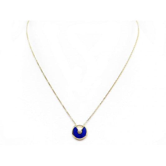 [CharmAmor]AMULETTE ROSE GOLD AGATE NECKLACE