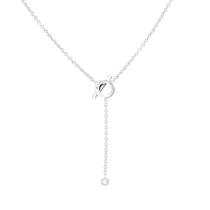 [CharmAmor]FINESSE SILVER DIAMOND NECKLACE