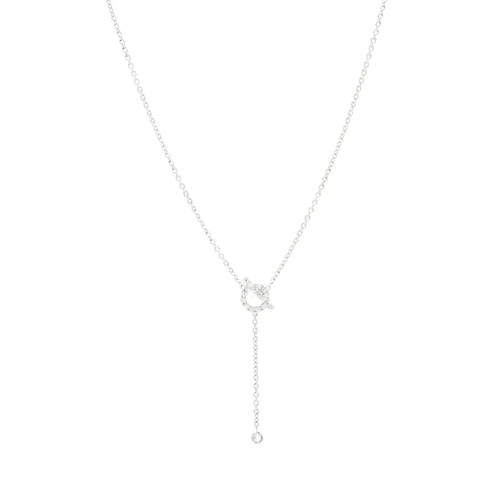 [CharmAmor]FINESSE SILVER DIAMOND NECKLACE