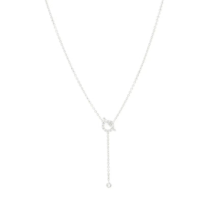 [CharmAmor]FINESSE SILVER DIAMOND NECKLACE