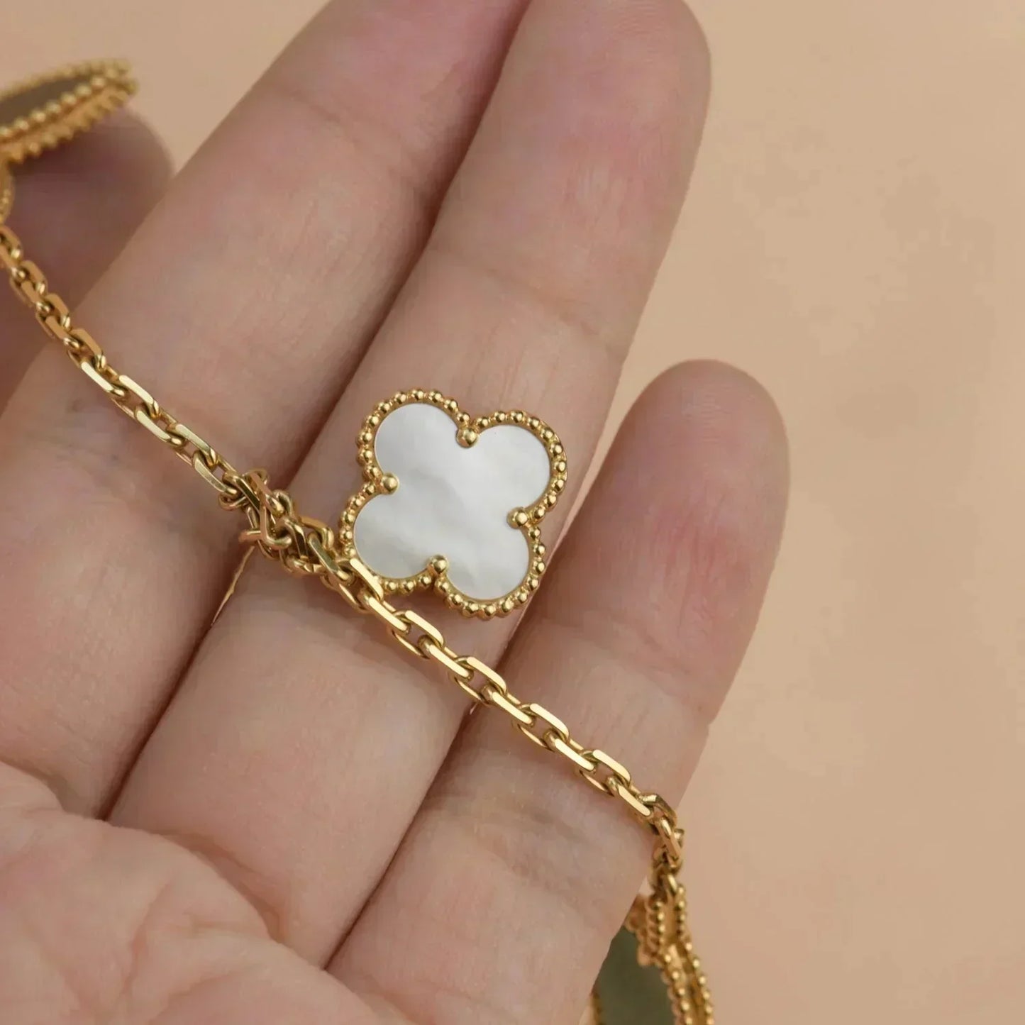 [CharmAmor]LUCKY SPRING 5 MOTIF GOLD BRACELET