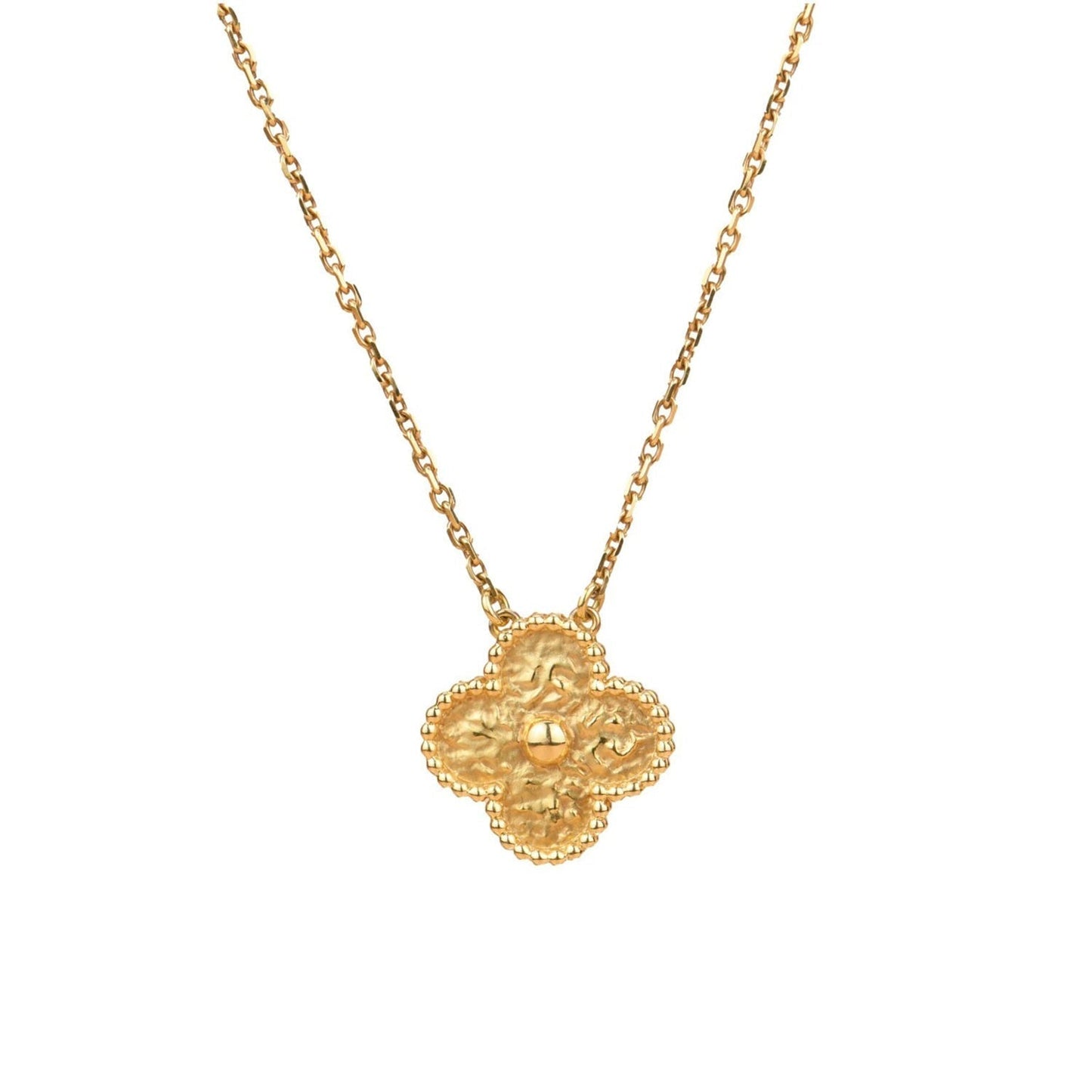 [CharmAmor]CLOVER 15MM  BRONZING NECKLACE