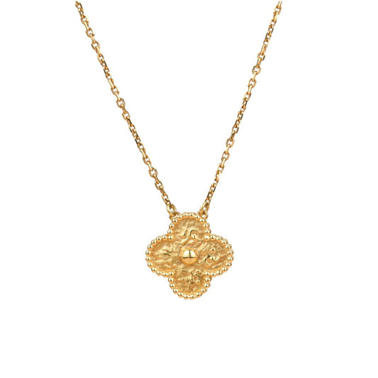 [CharmAmor]CLOVER 15MM  BRONZING NECKLACE