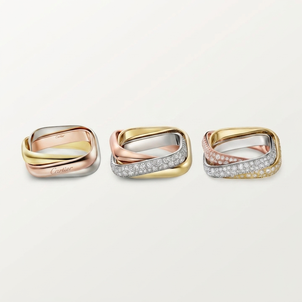 [CharmAmor]TRINITY 3.5MM CUSHION RING COLLECTION