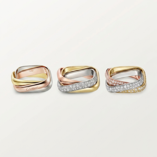 [CharmAmor]TRINITY 3.5MM CUSHION RING COLLECTION