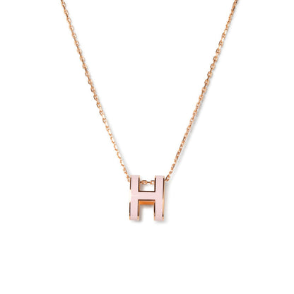 [CharmAmor]POP H PEDANT PINK GOLD