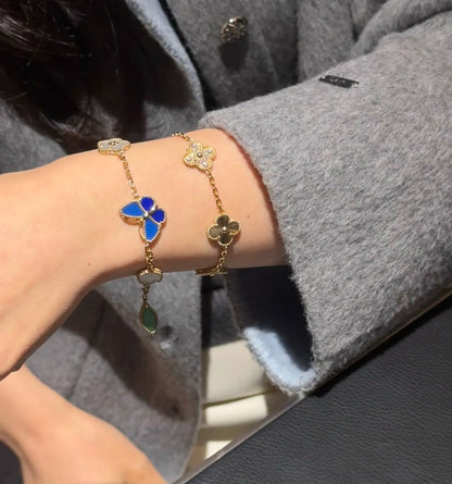 [CharmAmor]LUCKY SPRING BUTTERFLY 5 MOTIF BRACELET