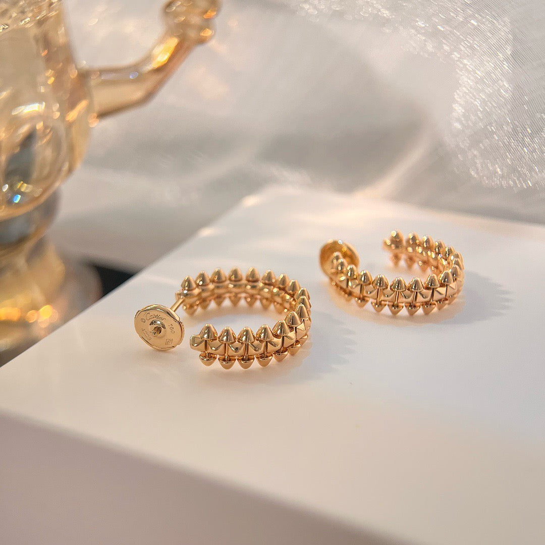 [CharmAmor]CLASH SMALL HOOP EARRINGS