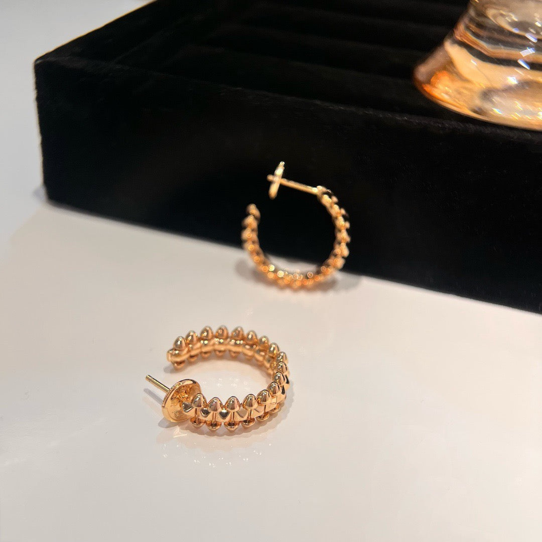 [CharmAmor]CLASH SMALL HOOP EARRINGS