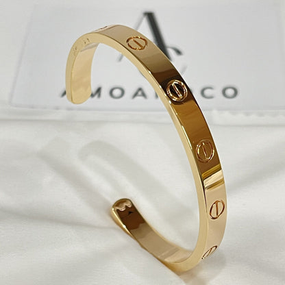 [CharmAmor]LOVE BRACELET 6.1MM OPEN CUFF