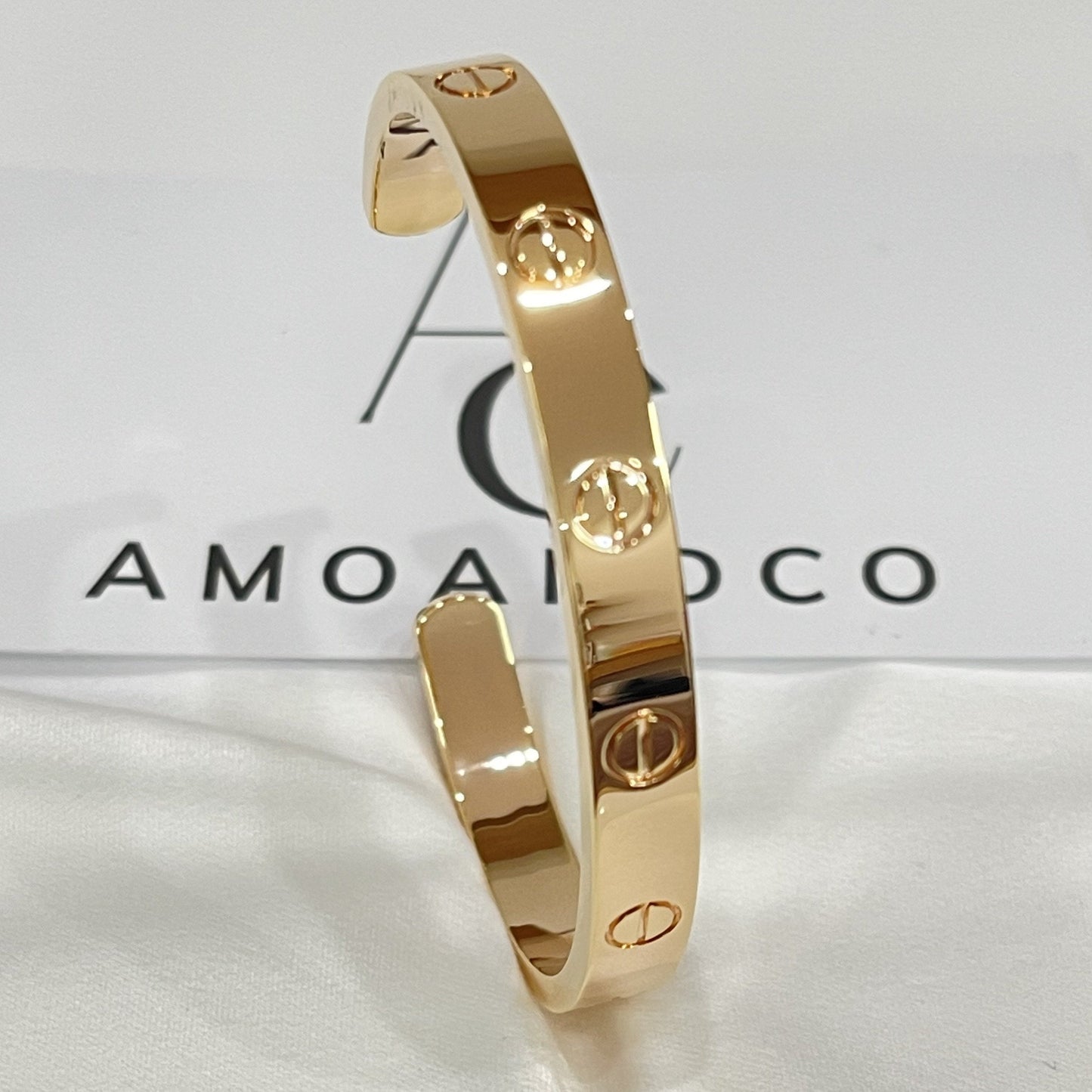 [CharmAmor]LOVE BRACELET 6.1MM OPEN CUFF