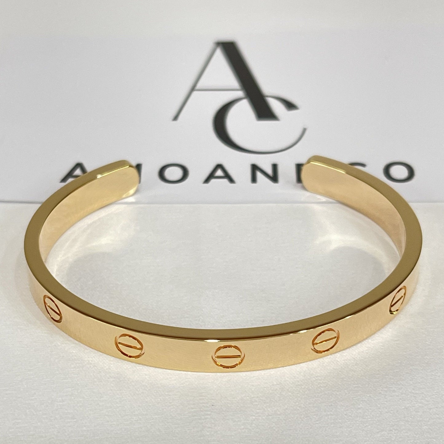 [CharmAmor]LOVE BRACELET 6.1MM OPEN CUFF