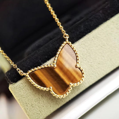 [CharmAmor] TIGER__ EYE BUTTERFLY NECKLACE