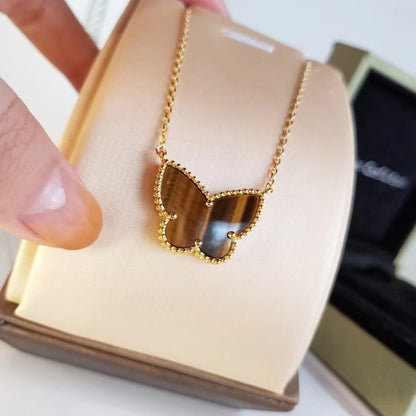 [CharmAmor] TIGER__ EYE BUTTERFLY NECKLACE