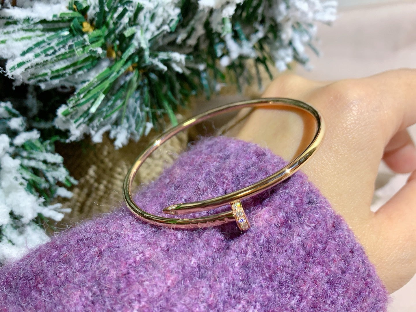 [CharmAmor]JUSTE BRACELET 2.5MM DIAMONDS