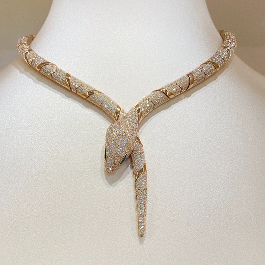 [CharmAmor]HAUTE COUTURE GOLD SERPENTI NECKLACE