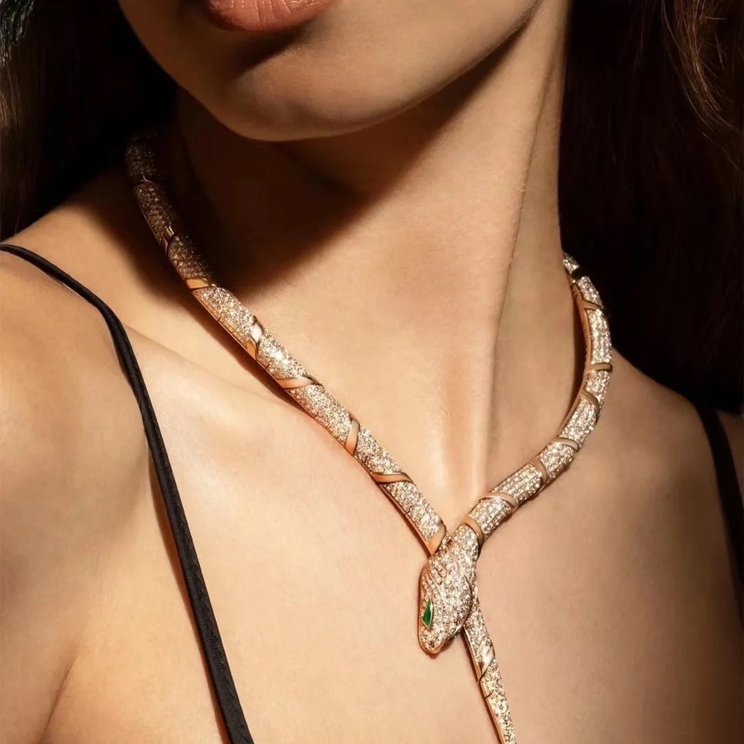 [CharmAmor]HAUTE COUTURE GOLD SERPENTI NECKLACE