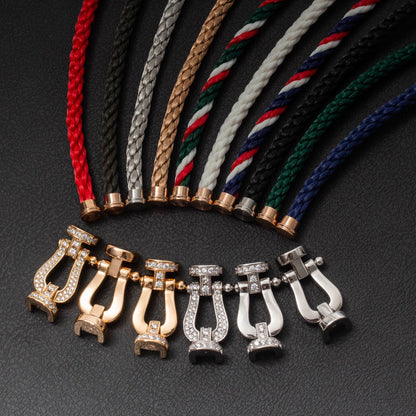 [CharmAmor]FORCE LARGE HORSESHOE FULL DIAMOND BRACELET GOLD