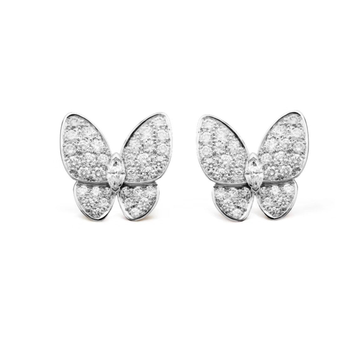 [CharmAmor]BUTTERFLY ALL DIAMOND EARRINGS