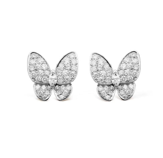 [CharmAmor]BUTTERFLY ALL DIAMOND EARRINGS
