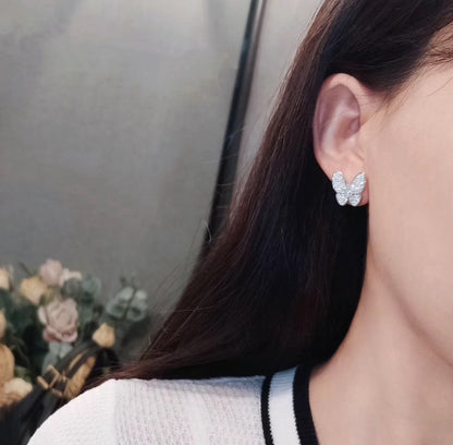 [CharmAmor]BUTTERFLY ALL DIAMOND EARRINGS