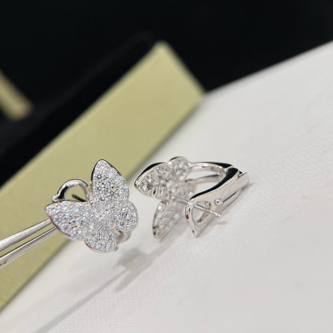 [CharmAmor]BUTTERFLY ALL DIAMOND EARRINGS